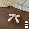 White Satin Bow Brooch Tie for Shirts & Dresses - Lolita Style Accessories