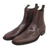 Excellent Ankle Boots MALDO Side Gore Boots Brown Leather Mens 7.5 Used