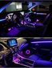 Colorful Car Interior LED Ambient Light: Flowing Acrylic Light Strip for Dashboard