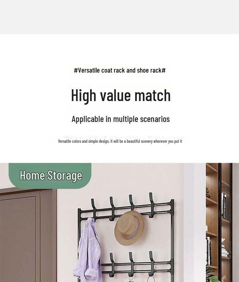 Platzsparender mehrstöckiger Schuh- und Hutständer für die Aufbewahrung im Haushalt und Schlafzimmer