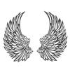 Angel Wings Metal Wall Art Indoor Outdoor Hanging Metal Angel Wings Wall Decor with LED Lights for Home Bedroom Living