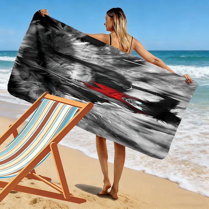 Rogue Samurai's Fury beach towel Portable for travel soft seaside Absorbent bath towel Outdoor pool towel Comfort beach Fashion