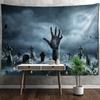 Horror Wizard Guitar Tapestry Wall Hanging Psychedelic Witchcraft Tapiz Art Residence Dormitory Decor