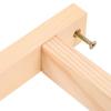 3Pcs Solid Wood Triangle Shelf Brackets Wall Mount Shelf Supports Decorative Floating Wood Brackets for Plant Hanger Pendant