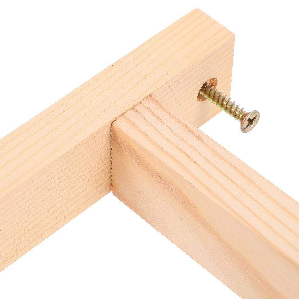 3Pcs Solid Wood Triangle Shelf Brackets Wall Mount Shelf Supports Decorative Floating Wood Brackets for Plant Hanger Pendant