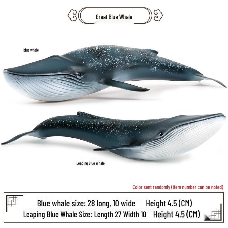 Children s Realistic Blue Whale Model Toy - Deep Sea Creature Ornament