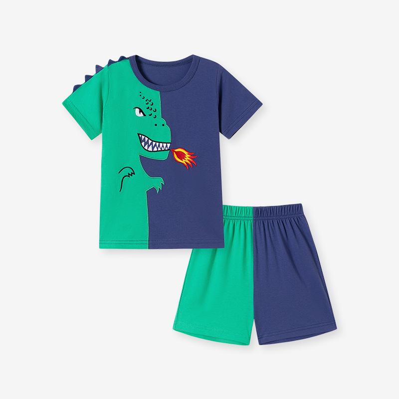 Little Maven Summer Boys  Short-Sleeve Two-Piece Set 110cm