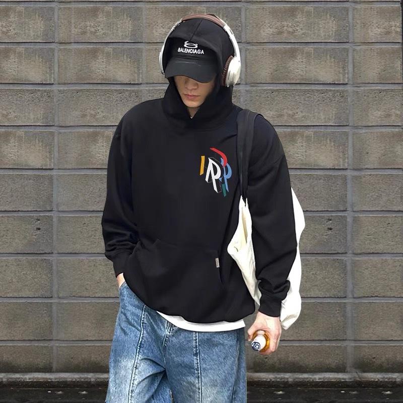 23 Cross-border European and American trendy brands REPRESENT color letter R printing hooded sweater men's and women's high street hoodie jacket