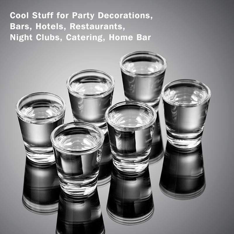 V-förmige Schnapsgläser, langlebige Tequila-Bargläser für Alkohol- und Espresso-Shots, kleines Glas, klares Schnapsglas für die Bar zu Hause