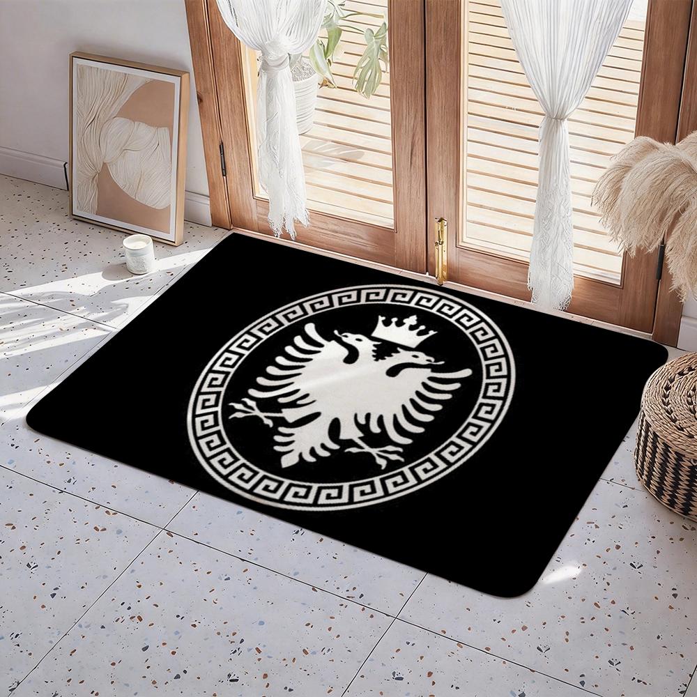Country A Albania Floor Mat Eco  Flannel Doormat Non Slip Odorless Indoor Floor Rug Soft Short Plush Home Mat
