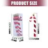 Christmas Candy Canes Pendant Enhancements Plastic Weather Resistant Decorative Rings For Tree Decorations