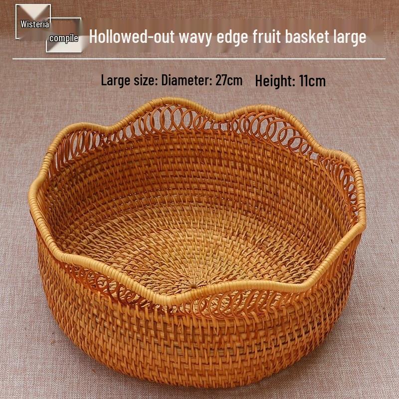 Minimalist Rattan Fruit Basket