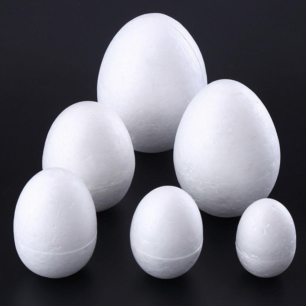 6pcs 12cm Styrofoam Eggs Polystyrene Ball for Easter Christmas Decor DIY Craft