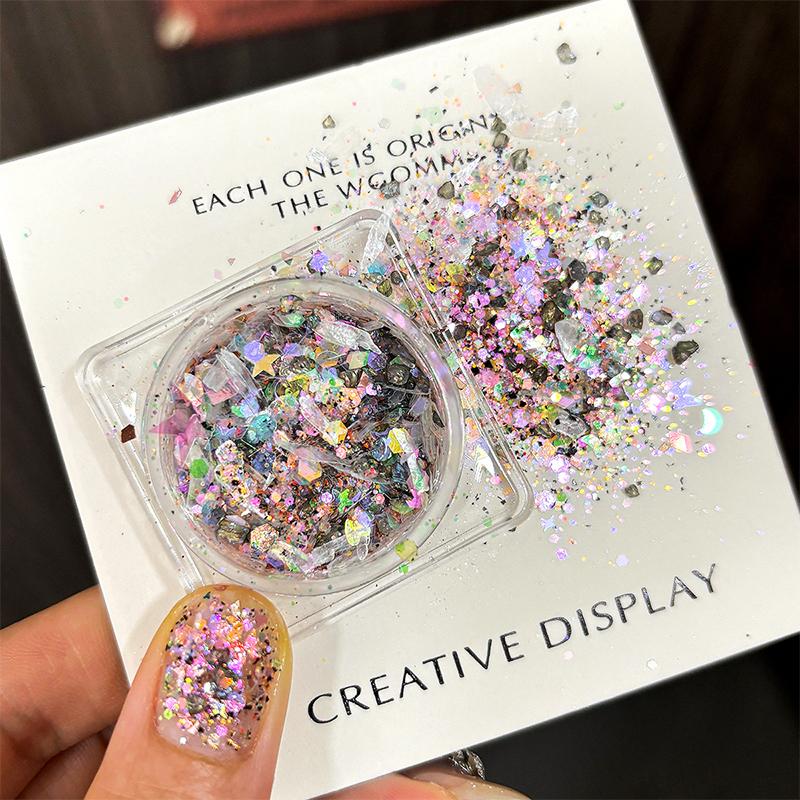 

Палетка теней-глиттеров Гель Глянцевый Сияющий Сердце Глиттер Сделай сам Лицо Тело Глаза Макияж Блестки Украшение