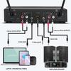 Depusheng D3 Professional Wireless Microphone Dual Portable UHF Wireless Receiver Suitable for KTV Family K-Song Stage Performance Bluetooth