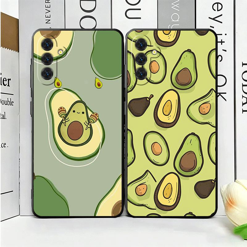 Cartoon Cute Avocado Soft Phone Case for Samsung A17 A37 A57 A16 A26 A36 A56 A15 A25 A35 A55 A14 A24 A34 A54 A13 A23 A33 A53 A52