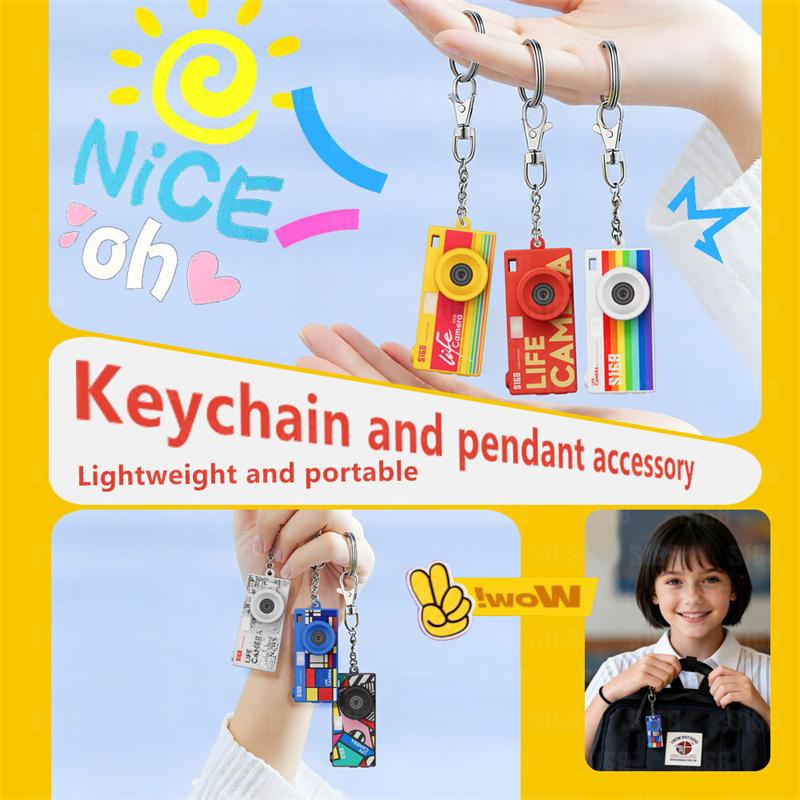 Digital Camera 1.47 Inch Keychain Camera Retro Support Memory Card 2K Very Small Camcorder Video Recorder With Flash