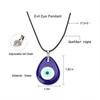 Pu Leather Chains Drop Shaped Lucky Fashion Jewelry Clavicle Chains Demon Eye Blue Eyes Necklace