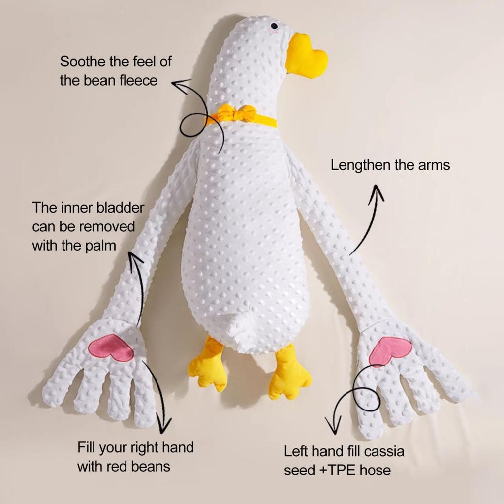Baby Patter Pillow with Remote Control And Heating Function Goose Shape Baby Sleep Aid Soothe Emotions Anxiety Arm-Wrapped Support