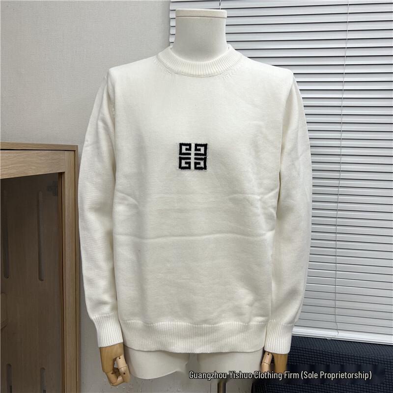 Unisex High-End Jiji Family Logo Mickey Embroidered Sweater