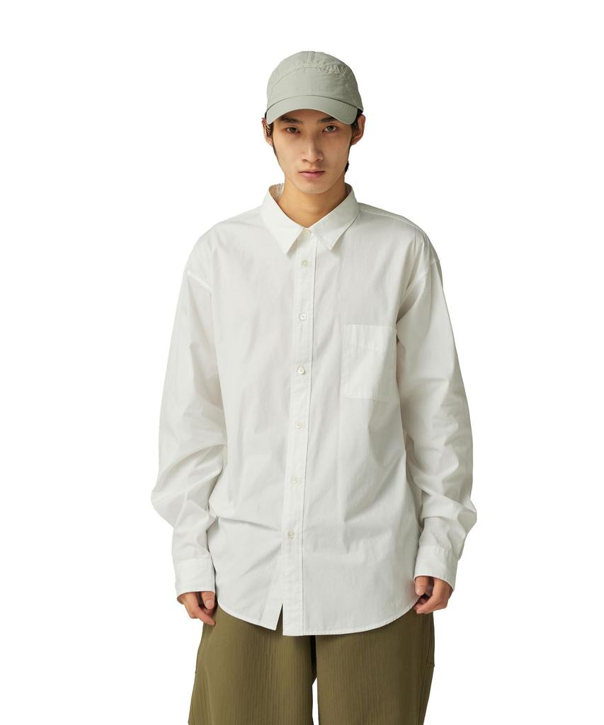 Snow Peak Organic Cotton Shirt Long and Size White SH-25AU003, Sleeve, Men's Women's, S,