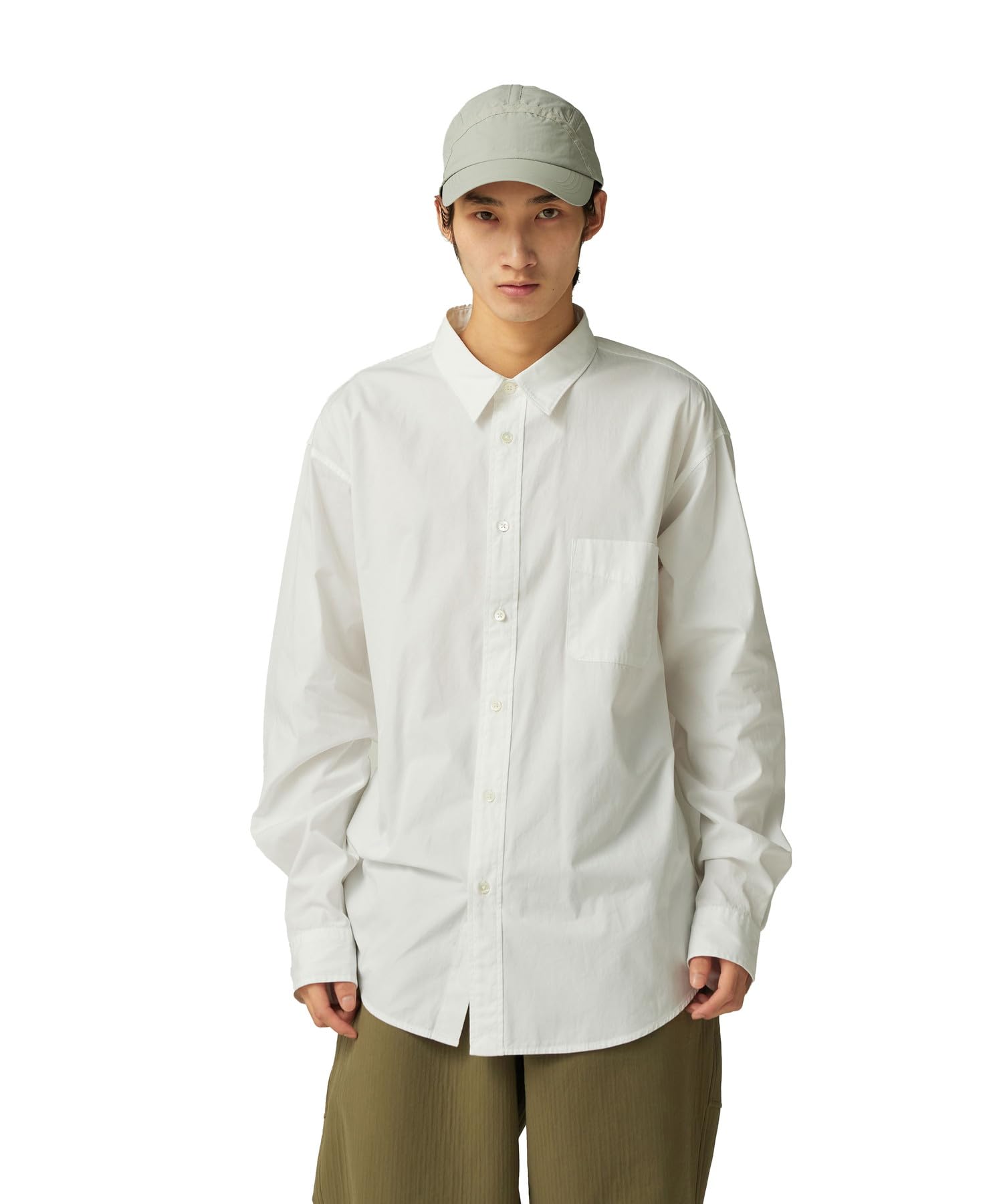 

Snow Peak Organic Cotton Shirt Long and White SH-25AU003, Sleeve, Men s Women s, XL,