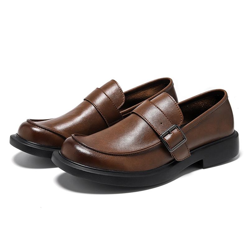 3050 casual leather shoes men's new business dress shoes genuine leather one-pedal men's shoes