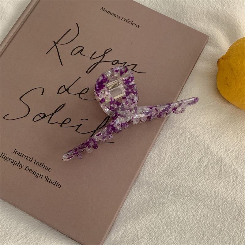 Korean Imitation Acetate High-End Shark Hair Clip - Elegant Hair Accessory for Stylish Looks