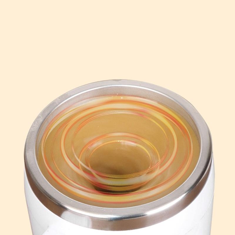 Magnetic Automatic Stirring Coffee Mug Stainless Steel Rechargeable Mixing Cup with Temperature Display for Beverages