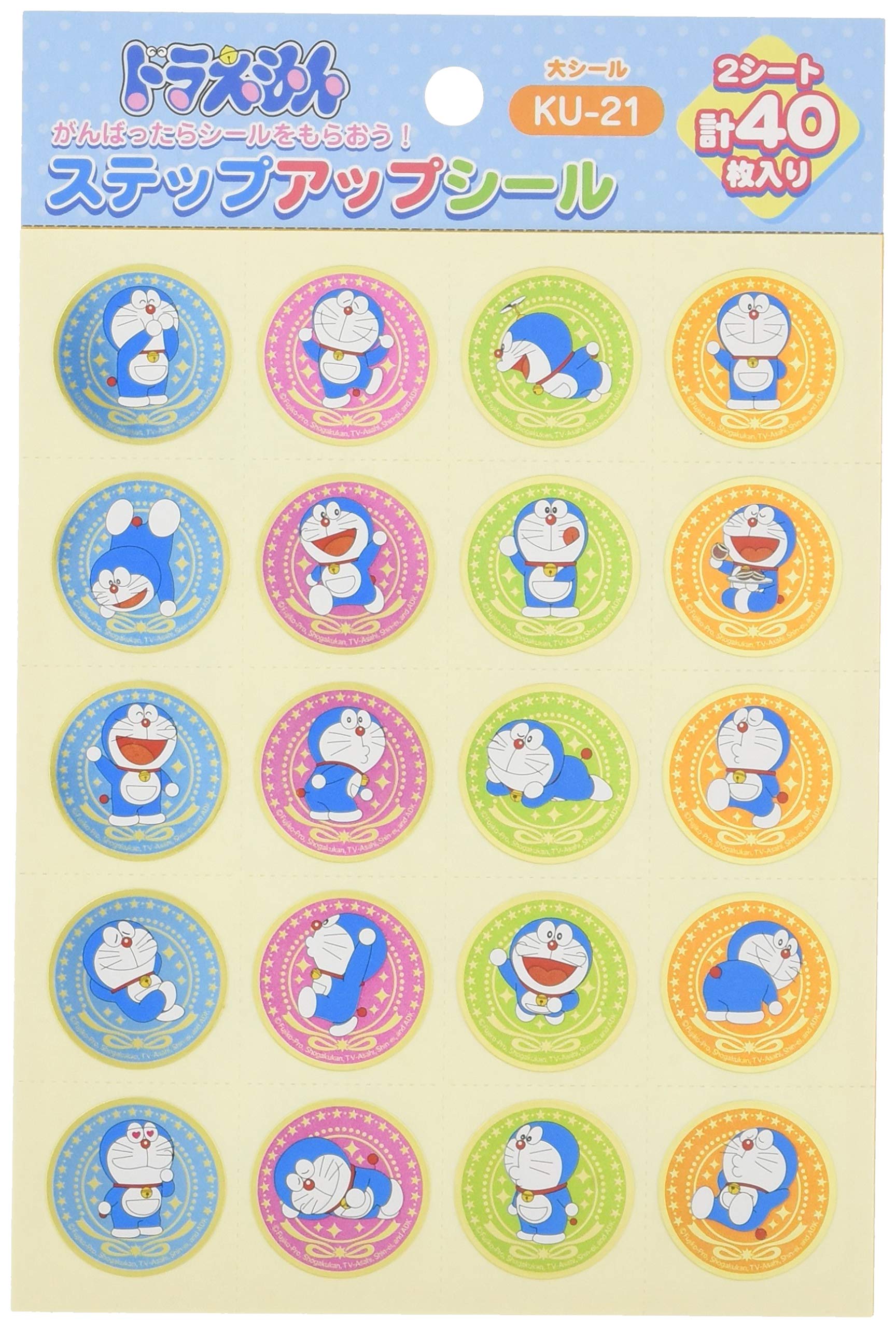 

Наклейки Showa Note Step Up Doraemon Большие 10 штук KU-21