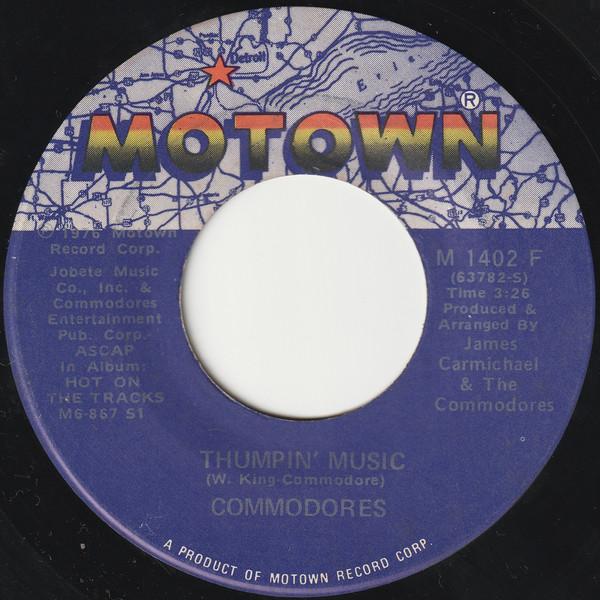 

7inch Record COMMODORES - Thumpin Music M1402F Motown 1976 US Soul/Funk Used