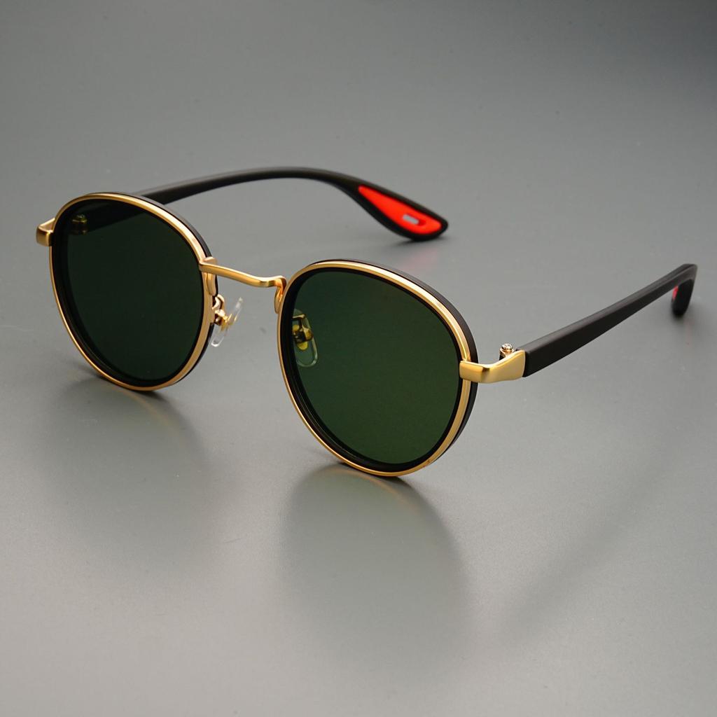 Metal Anti-Blue Light Glasses Women Men Vintage Round Frame Eye Protection Ultra Light Eyeglasses