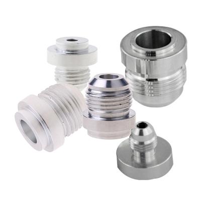 AN6-AN12 Male Welding Solder Fitting Bung Hose Adapter Oil Aluminum Thread Mounting Screw for Car Performance