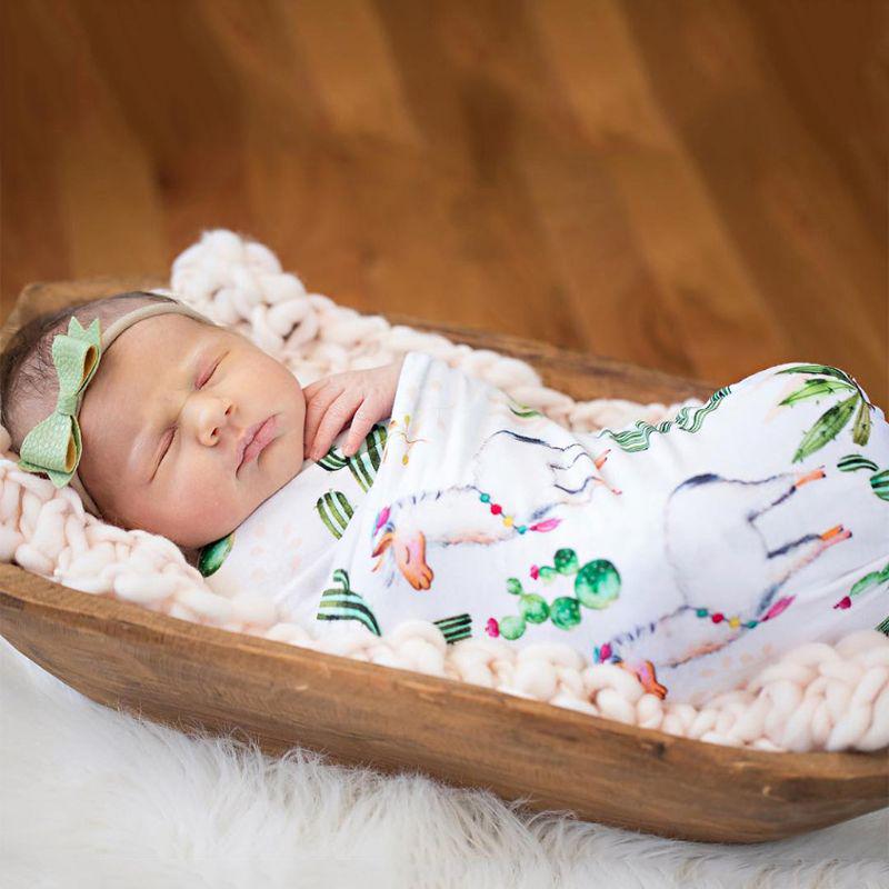 Buy Baby Soft Swaddle Infant Wrap Cute Alpaca Stroller Cover Muslin