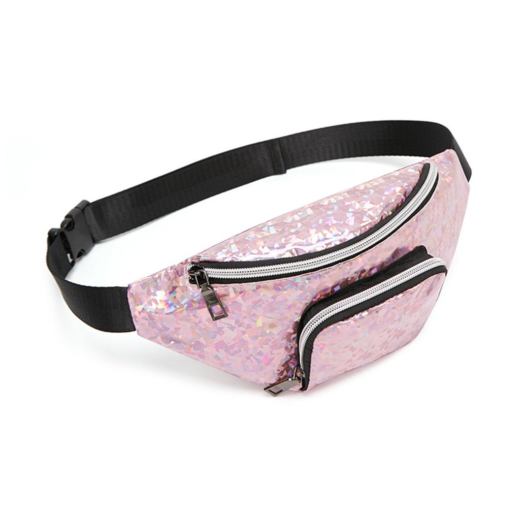 Pink Puppy Poodle Sport Waist Bag Fanny Pack Adjustable For Travel