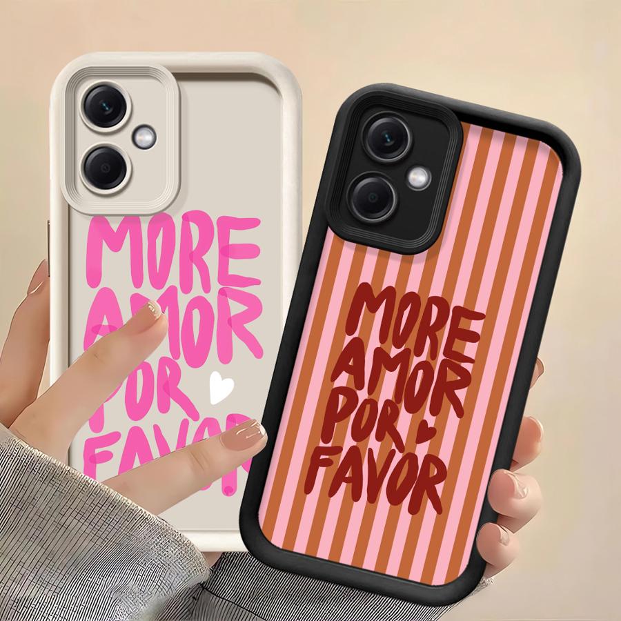 Love Heart More Amor Por Favor Case for Xiaomi Poco F8 X3 NFC X3 Pro C50 C51 C61 Phone Cover