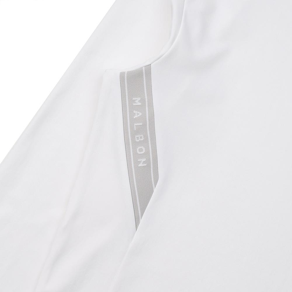 MALBON GOLF One-Point Tech Long Sleeve T-Shirt Off White (Man)