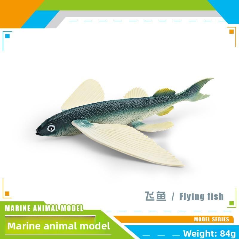 Flying Fish Pvc Marine Animal Model Set For Childrens Educational Decor