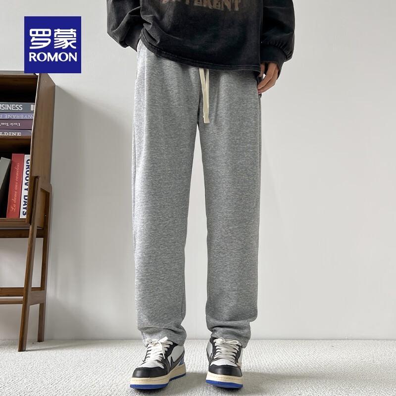 

Luomeng Men s Drawstring Waist Casual Straight-Leg Pants 2XL