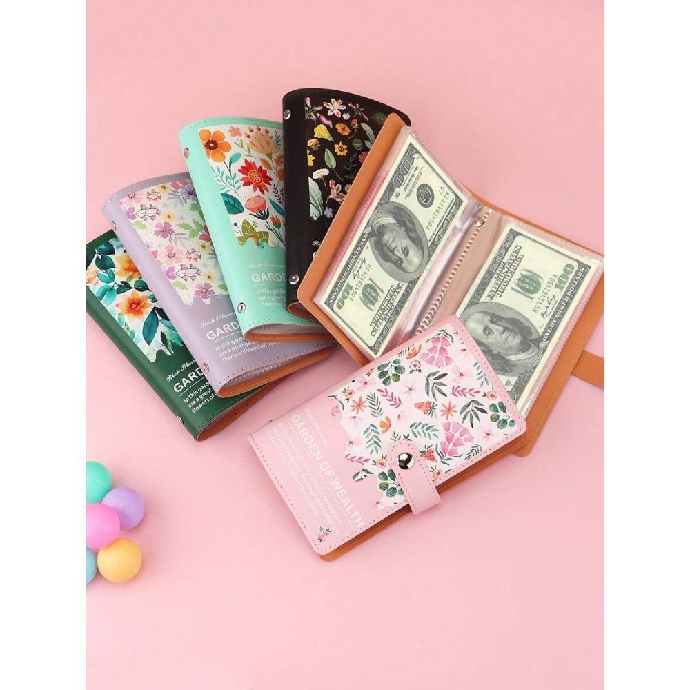 Savings book, binder, challenge to save money