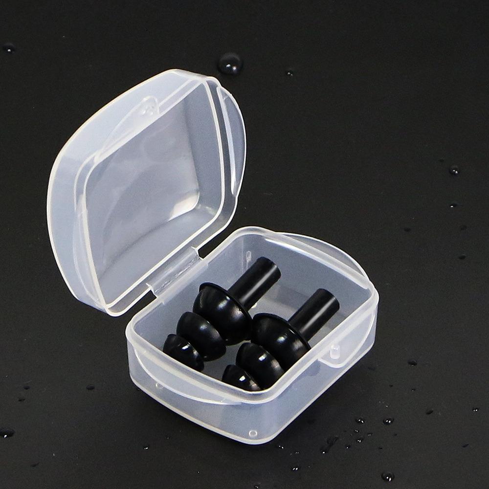 Portable Earplugs for Swimming Classic Durable Waterproof Soft Earplugs Silicone Ears Plugs for Pool Sports Accessories with Box