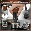Coffee Use Starter Set with Metal Tamper, Milk Pouring Pitcher, Grounds Distributor and Dosing Guide Support for Home Counter Area