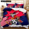 Set Husă Plapumă Skateboard Skateboard Player Set Lenjerie de Pat Hip Hop Adolescenți Stradă Hobby Sport Hippie King Size Husă Plapumă Poliester
