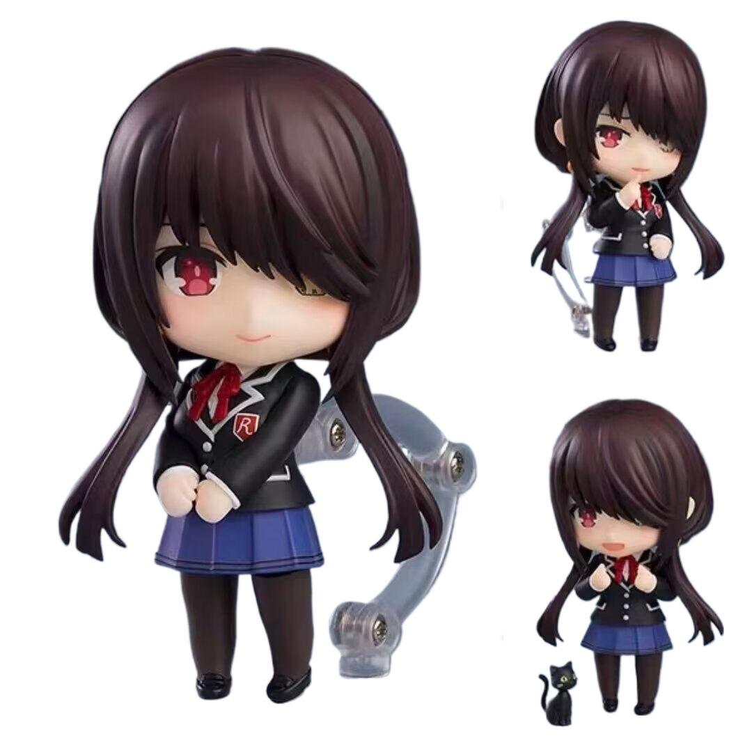 

Аниме Экшн-фигурка Токисаки Куруми из ПВХ, 10 см, с двумя хвостиками, подвижная, с шарнирами, игрушка-модель для мальчиков, девочек, детей, подарок