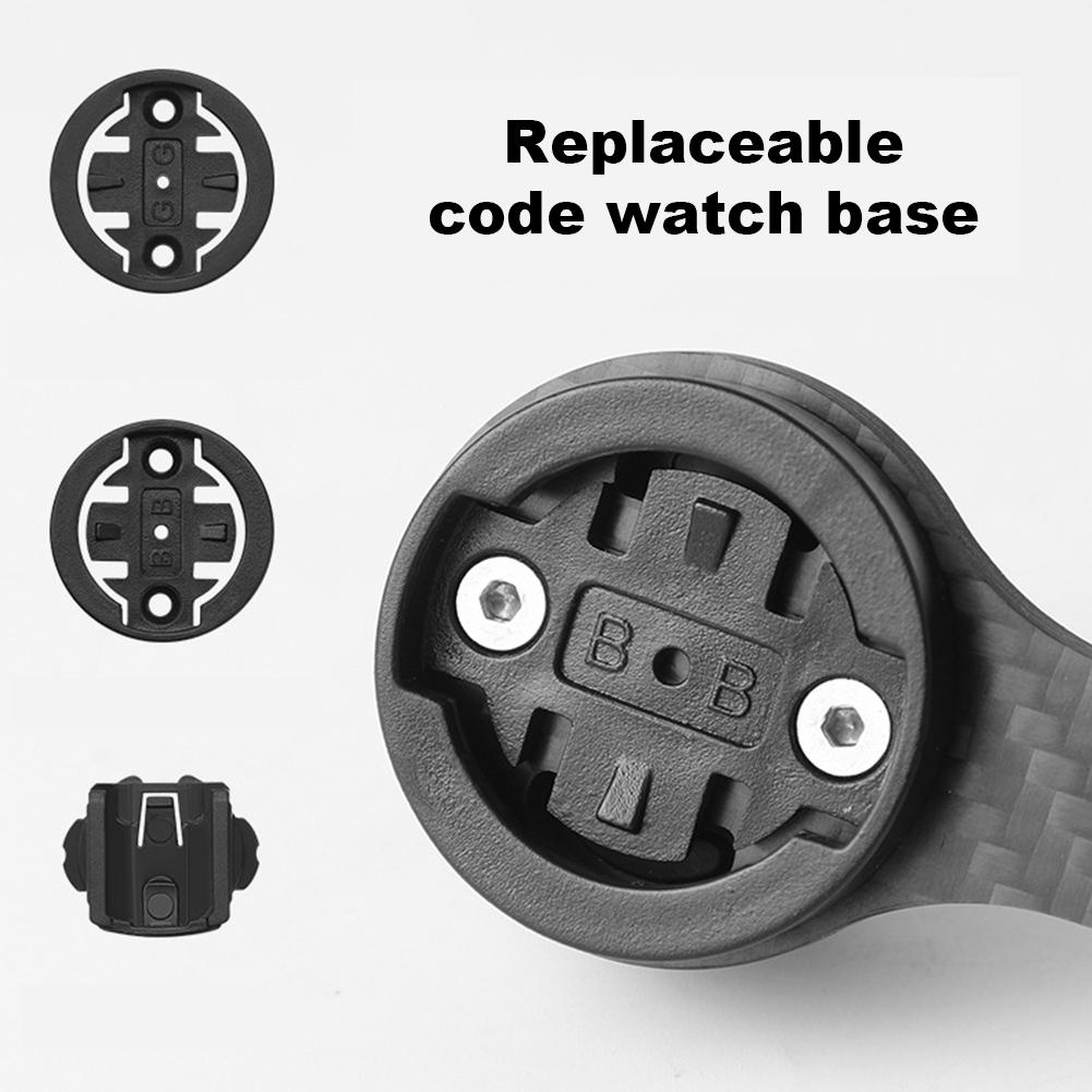 Carbon Fiber Bike Stopwatch Mount Universal Road Bike Speedometer Mount Holder Bicycle Handlebar Computer Holder for Garmin