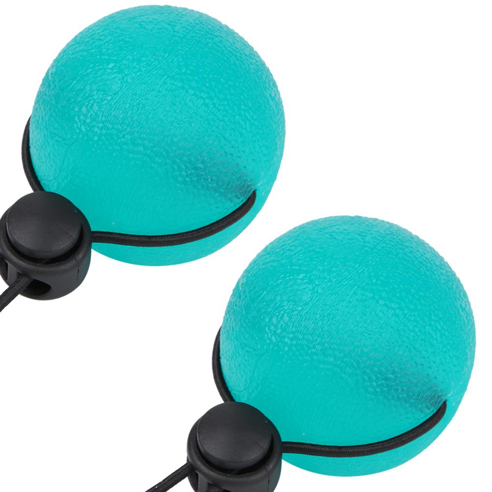 2PCS Silicone Hand Grip Balls for Reduce Pressure Wrist Exercise Massage Recovery ToolsGreen 35 Degrees