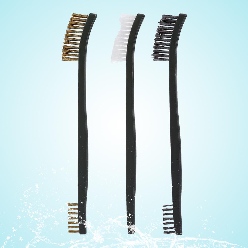 3pcs Double Ended Wire Brush Set Kit   Cleaning Tool   Cleaner Accessory