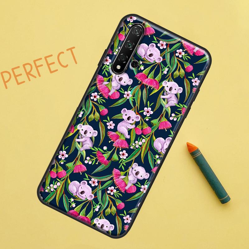

Чехол Коала и Эвкалипт для Huawei Nova 9 10 SE 11i 8i 7i 3i Nova 5T Y60 Y61 Y70 Y90 P20 P30 P40 Lite P60 Pro Huawei Nova 5T