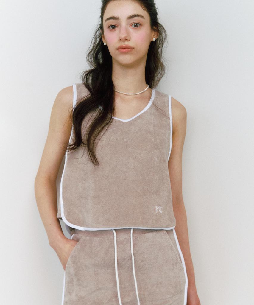 Neimkategoli Blair Terry Skirt_Matte Beige (Built-In Shorts)