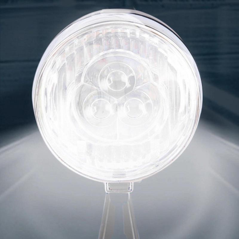 Retro Bike Headlight USB Charging Classic Mountain Bike Front Light 3 Led Bulbs Bicycle Front Lighting for Cycling Accessories